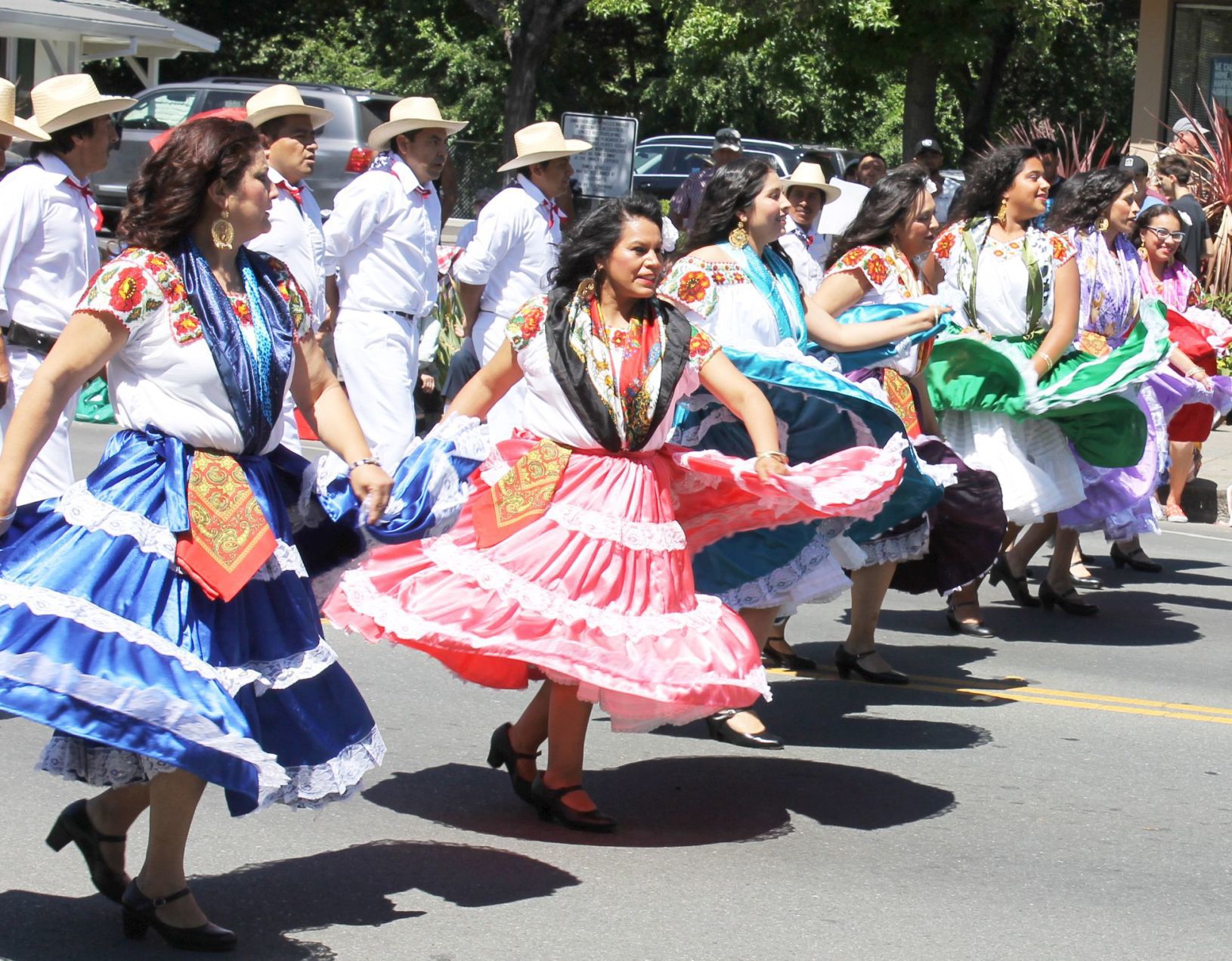 Dancing in the parade